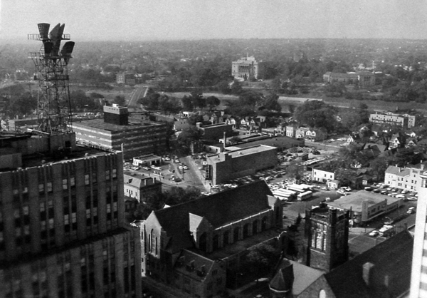 Aerial of Dayton, Masonic Temple 1959